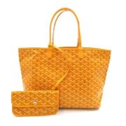 Pre-owned Canvas handbags Goyard Vintage , Yellow , Dames