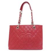 Pre-owned Leather chanel-bags Chanel Vintage , Red , Dames