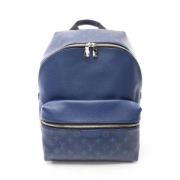 Pre-owned Leather backpacks Louis Vuitton Vintage , Blue , Dames