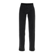 Zwarte Deconstructed Lage Taille Jeans Christopher Esber , Black , Dam...