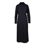 Katoen Viscose Jurk Alysi , Black , Dames