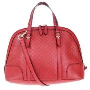 Pre-owned Leather gucci-bags Gucci Vintage , Red , Dames