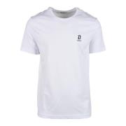 Katoenen T-shirt Dondup , White , Heren