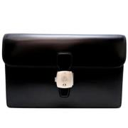 Pre-owned Leather clutches Dunhill Pre-owned , Black , Heren