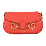 Stijlvolle PU-tas Love Moschino , Red , Dames