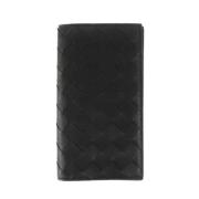 Pre-owned Leather wallets Bottega Veneta Vintage , Black , Heren