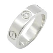 Pre-owned Platinum rings Cartier Vintage , Gray , Dames