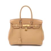 Pre-owned Leather totes Hermès Vintage , Brown , Dames