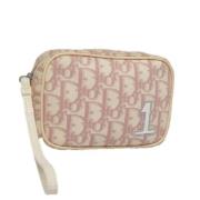 Pre-owned Canvas clutches Dior Vintage , Pink , Dames