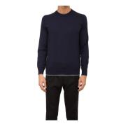 Blauw Crew Neck Shirt Paolo Pecora , Blue , Heren