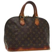 Pre-owned Canvas handbags Louis Vuitton Vintage , Brown , Dames