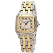 Pre-owned Stainless Steel watches Cartier Vintage , Beige , Heren