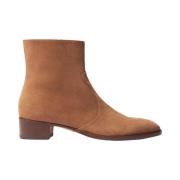 Warren Suede Enkellaarzen Scarosso , Brown , Heren