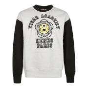 Tiger Academy Oversize Sweatshirt Kenzo , Gray , Heren