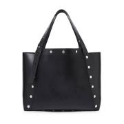 Studs Large Tote Bag Stella McCartney , Black , Dames