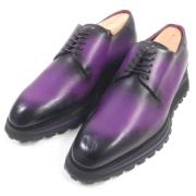 Pre-owned Leather flats Louis Vuitton Vintage , Purple , Heren