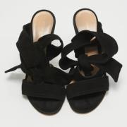 Pre-owned Suede sandals Gianvito Rossi Pre-owned , Black , Dames