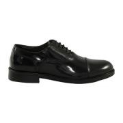 Grijze Leren Schoenen - Rubberen Zool Daniele Alessandrini , Black , H...