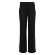 Viscose broek met onzichtbare rits Calvin Klein , Black , Dames