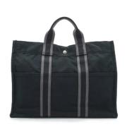 Pre-owned Cotton totes Hermès Vintage , Black , Dames