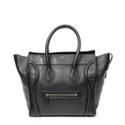 Pre-owned Leather handbags Celine Vintage , Black , Dames