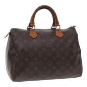 Pre-owned Canvas handbags Louis Vuitton Vintage , Brown , Dames