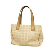 Pre-owned Fabric chanel-bags Chanel Vintage , Beige , Dames