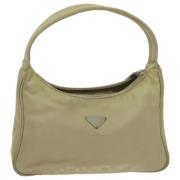 Pre-owned Nylon handbags Prada Vintage , Beige , Dames