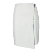 Elegante Rok met Polyester Mix Patrizia Pepe , White , Dames