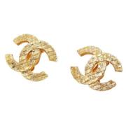 Pre-owned Metal chanel-jewelry Chanel Vintage , Yellow , Dames