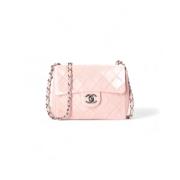 Pre-owned Leather chanel-bags Chanel Vintage , Pink , Dames