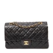 Pre-owned Leather chanel-bags Chanel Vintage , Black , Dames