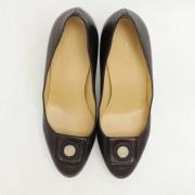 Pre-owned Leather heels Versace Pre-owned , Brown , Dames