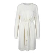 Merino Wolmix Jurk Sun68 , White , Dames