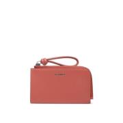 Stijlvolle Kaarthouder Portemonnee Jil Sander , Red , Dames