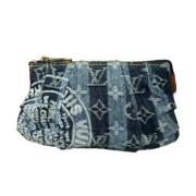 Pre-owned Canvas louis-vuitton-bags Louis Vuitton Vintage , Blue , Dam...