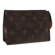 Pre-owned Canvas pouches Louis Vuitton Vintage , Brown , Dames