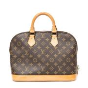 Pre-owned Canvas handbags Louis Vuitton Vintage , Brown , Dames