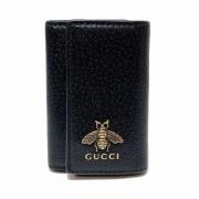 Pre-owned Leather key-holders Gucci Vintage , Black , Dames