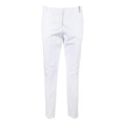 Katoen Elastaan Broek Fabiana Filippi , White , Dames