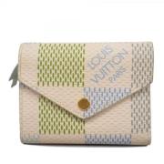 Pre-owned Fabric wallets Louis Vuitton Vintage , Beige , Dames