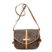 Pre-owned Canvas handbags Louis Vuitton Vintage , Brown , Dames