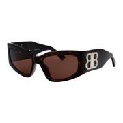 Stijlvolle zonnebril Bb0321S Balenciaga , Brown , Dames