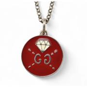 Pre-owned Metal necklaces Gucci Vintage , Red , Dames