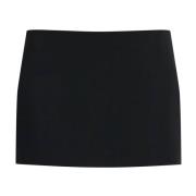 Satijnen Mini Rok Khaite , Black , Dames