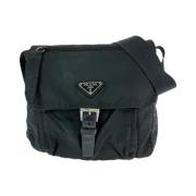 Pre-owned Canvas prada-bags Prada Vintage , Black , Dames