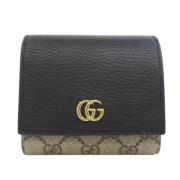 Pre-owned Leather wallets Gucci Vintage , Black , Dames