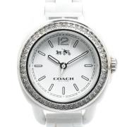 Pre-owned Plastic watches Coach Pre-owned , White , Dames