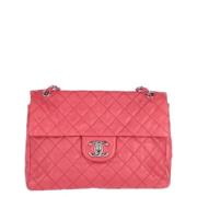 Pre-owned Leather chanel-bags Chanel Vintage , Red , Dames