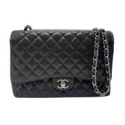 Pre-owned Leather chanel-bags Chanel Vintage , Black , Dames